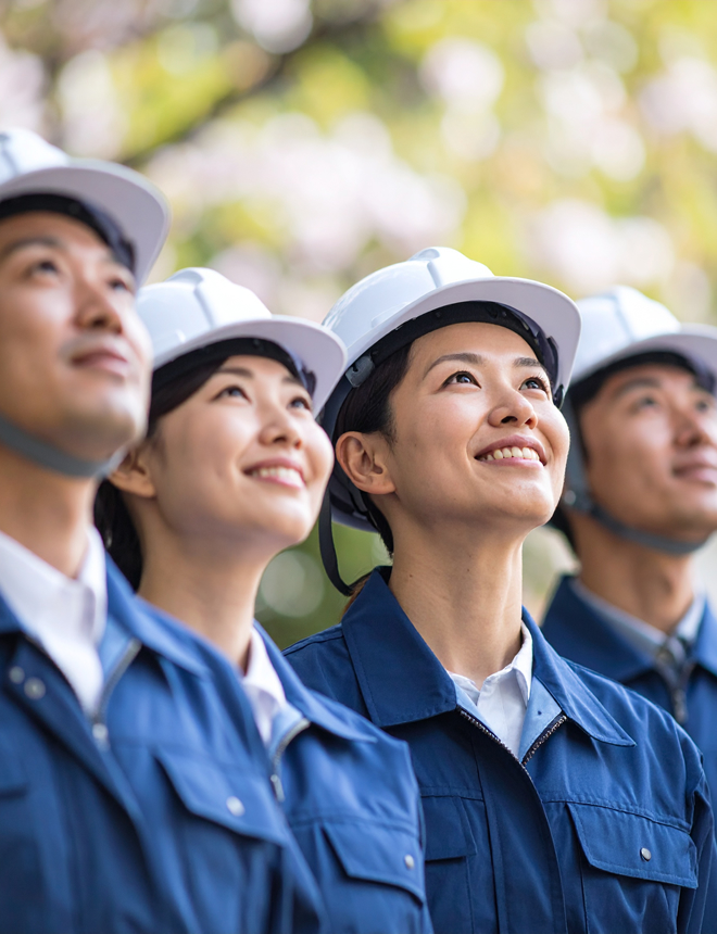 現場のスタッフ一丸となって