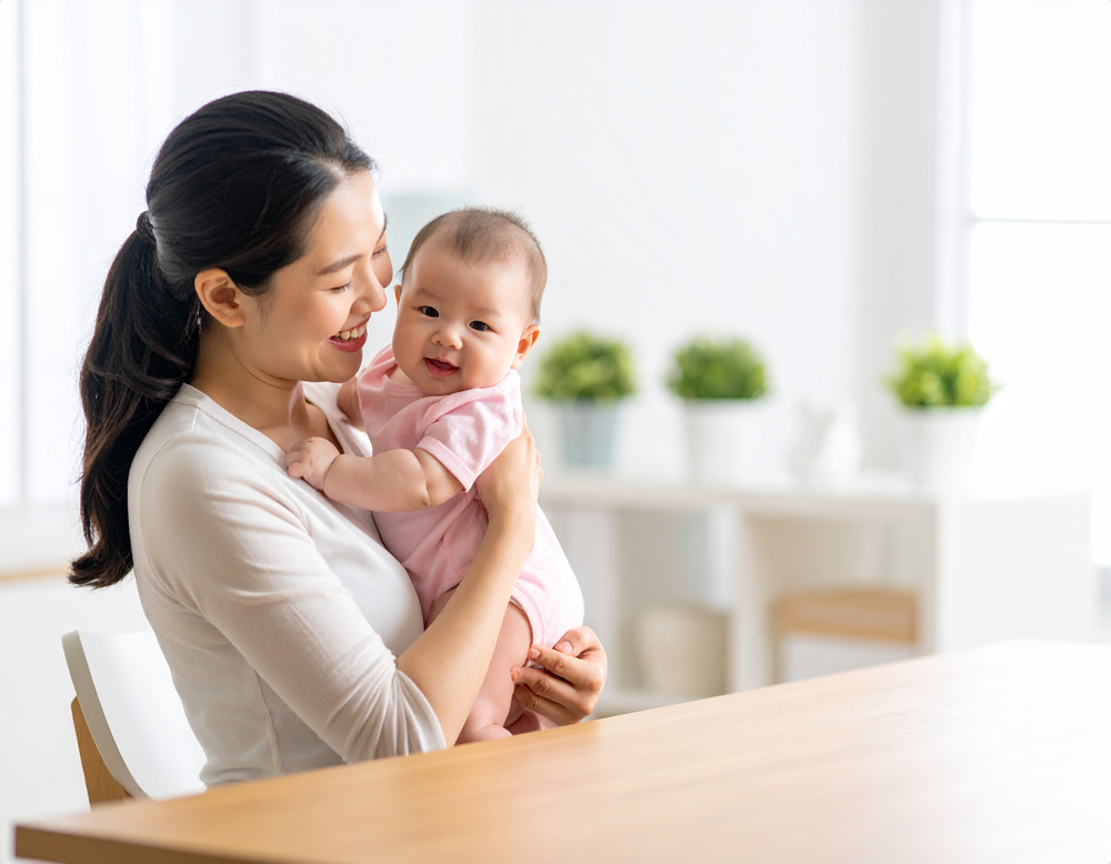 子育てをしている母親